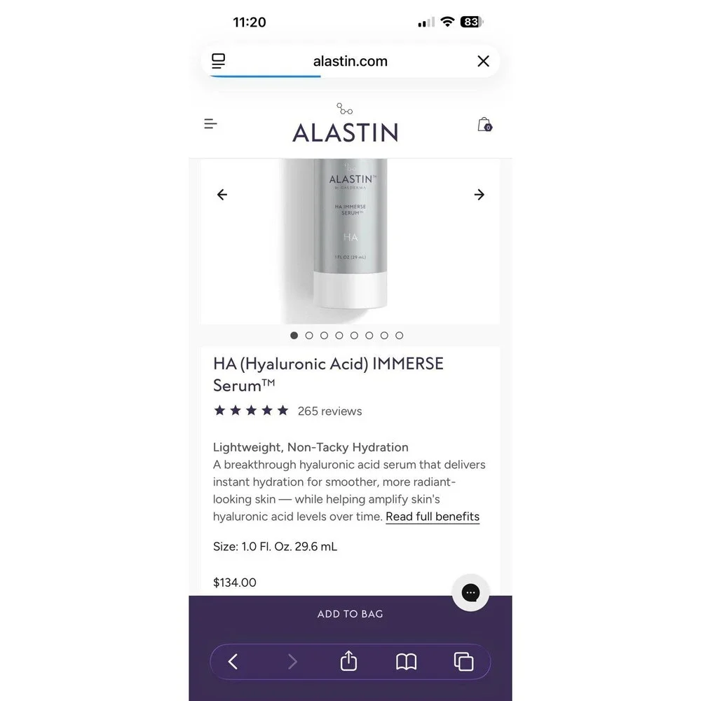 HA Immerse Serum- Hyaluronic Acid Serum